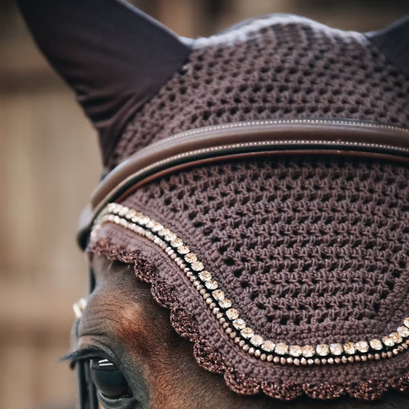 Kentucky Wellington Stone and Pearl Fly Veil - Brown-1