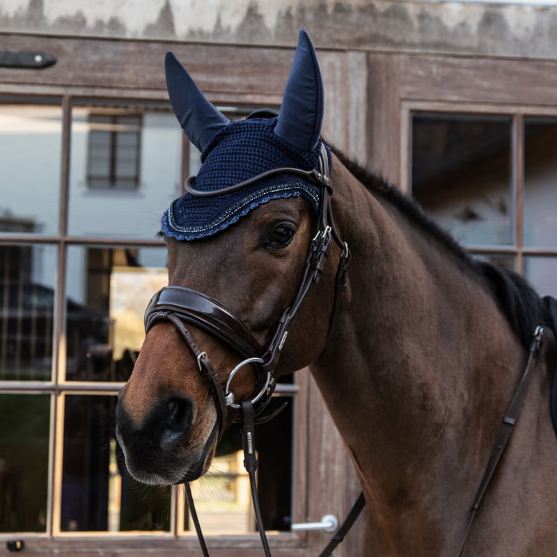 Kentucky Wellington Stone and Pearl Fly Veil - Dark Navy-2