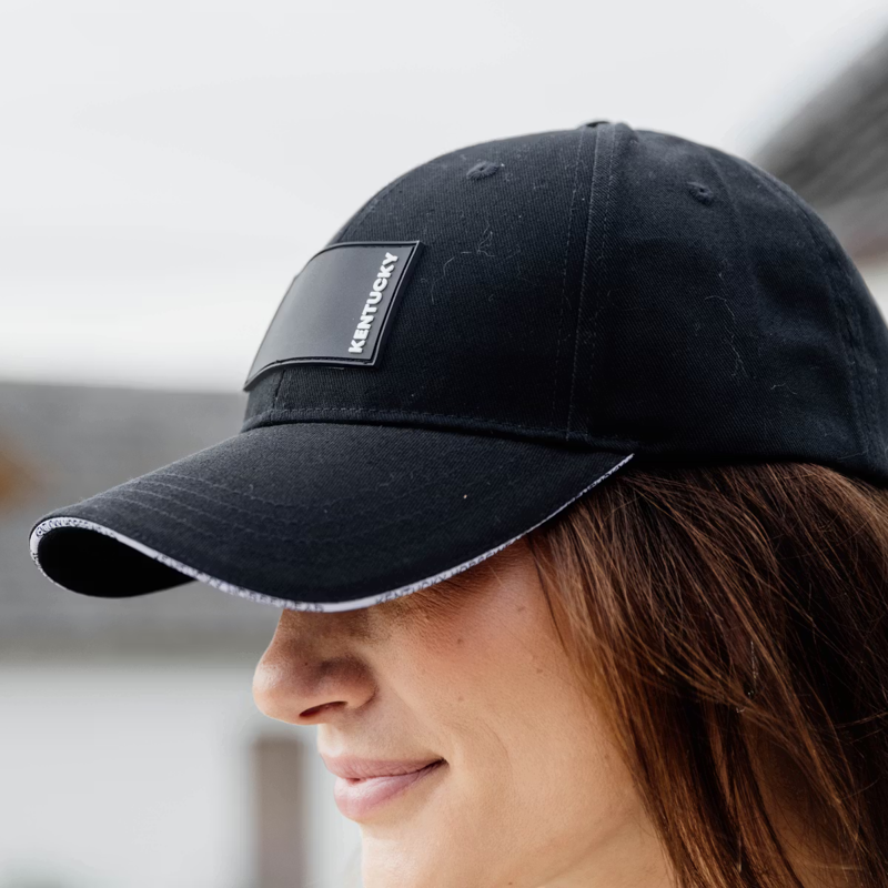 Kentucky Rubber Logo Cap - Black-2