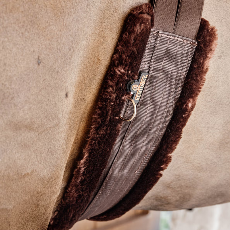 Kentucky Sheepskin Girth - Brown-3
