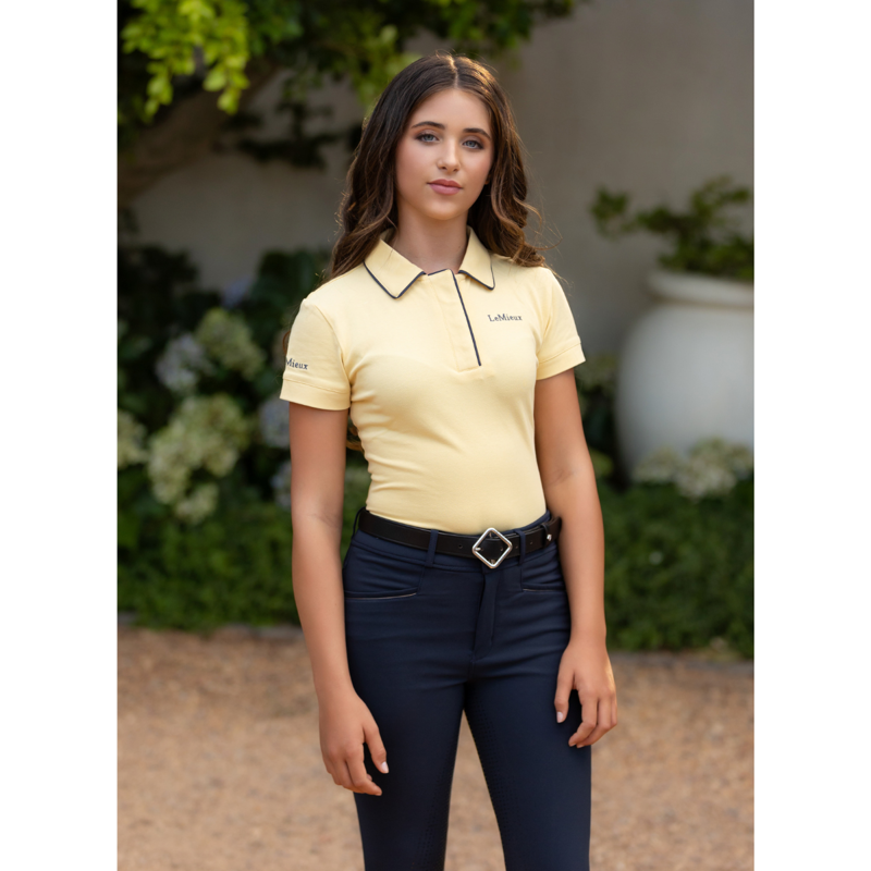 LeMieux Young Rider Polo Shirt - Mimosa-4