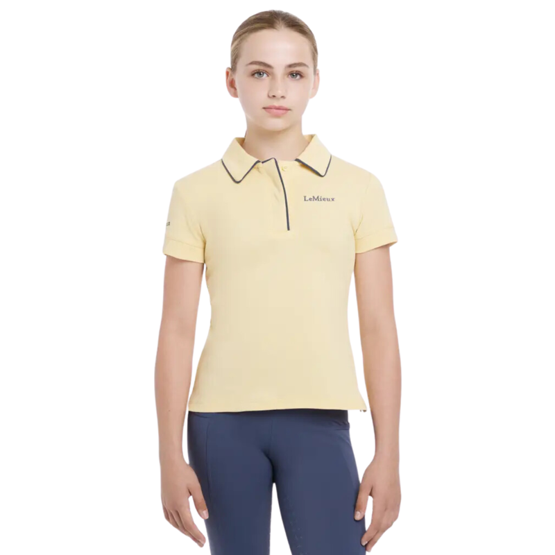 LeMieux Young Rider Polo Shirt - Mimosa-1