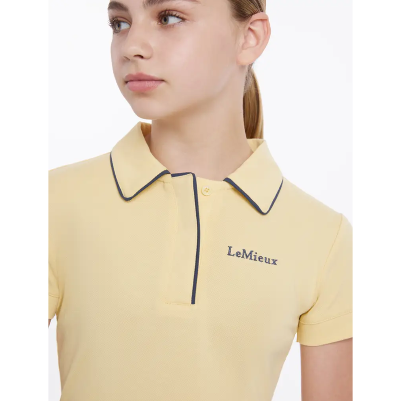 LeMieux Young Rider Polo Shirt - Mimosa-3
