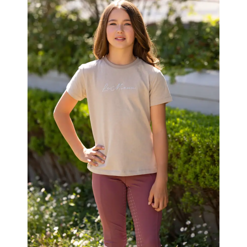 LeMieux Young Rider Arianna T-Shirt - Almond-3