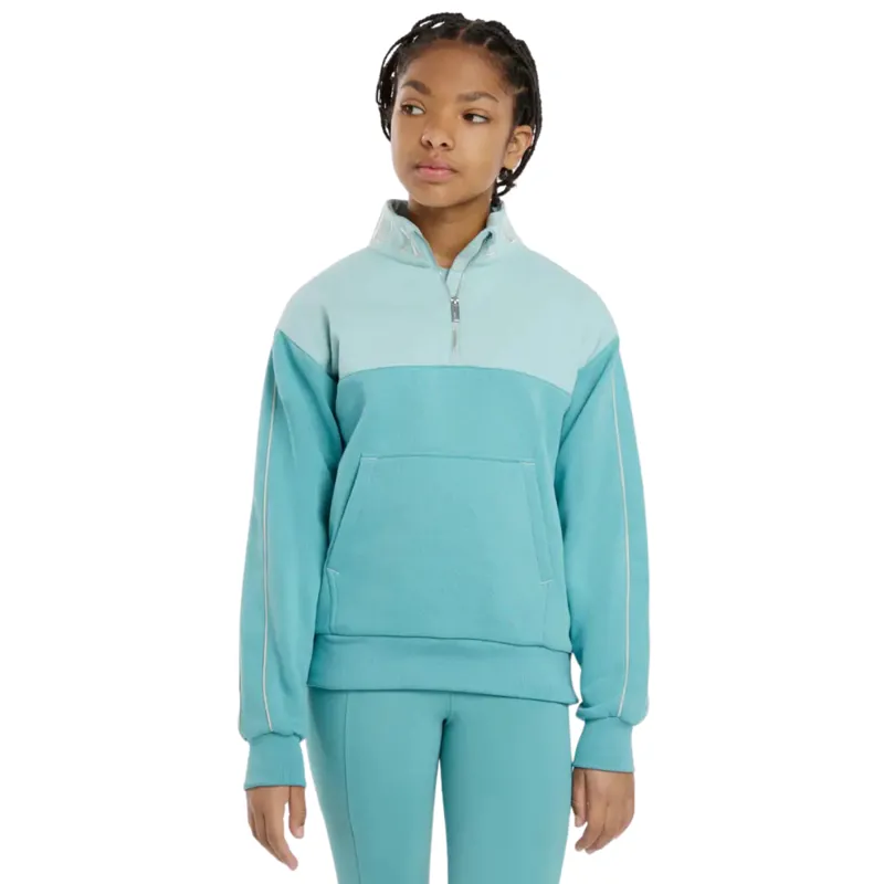 LeMieux Young Rider Kate Quarter Zip Sweat - Lagoon