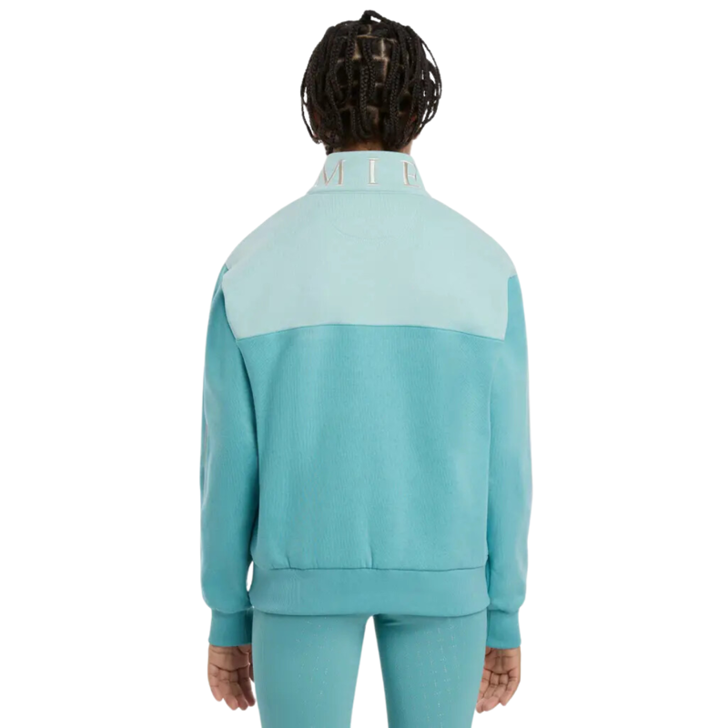 LeMieux Young Rider Kate Quarter Zip Sweat - Lagoon-1