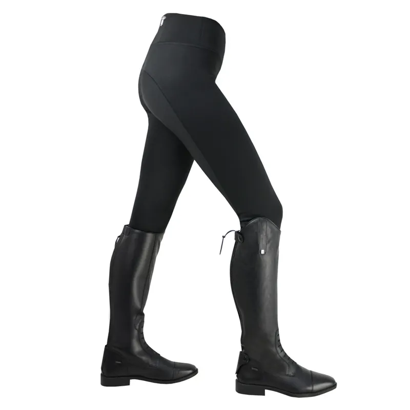Hy Equestrian Oslo Softshell Riding Tights - Black-1
