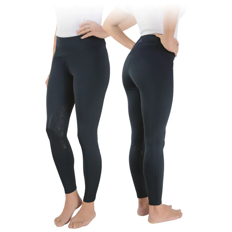 Hy Equestrian Oslo Softshell Riding Tights - Black-3