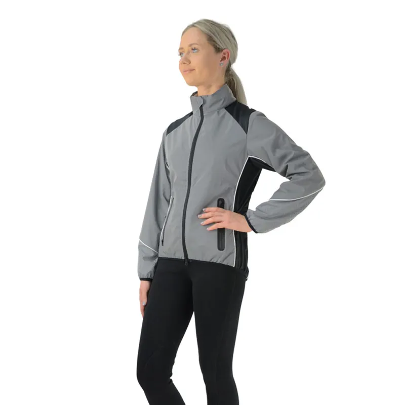 Silva Flash Reflective Jacket by Hy Equestrian - Reflective Silver