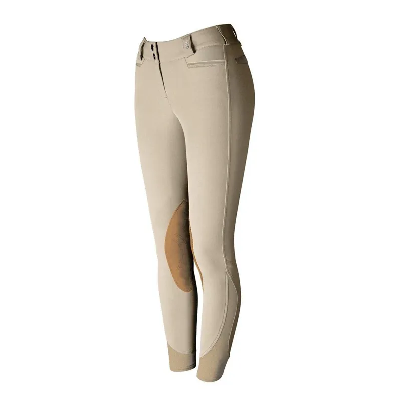 Tredstep Ladies Solo Extreme Knee Patch Breeches - Tan
