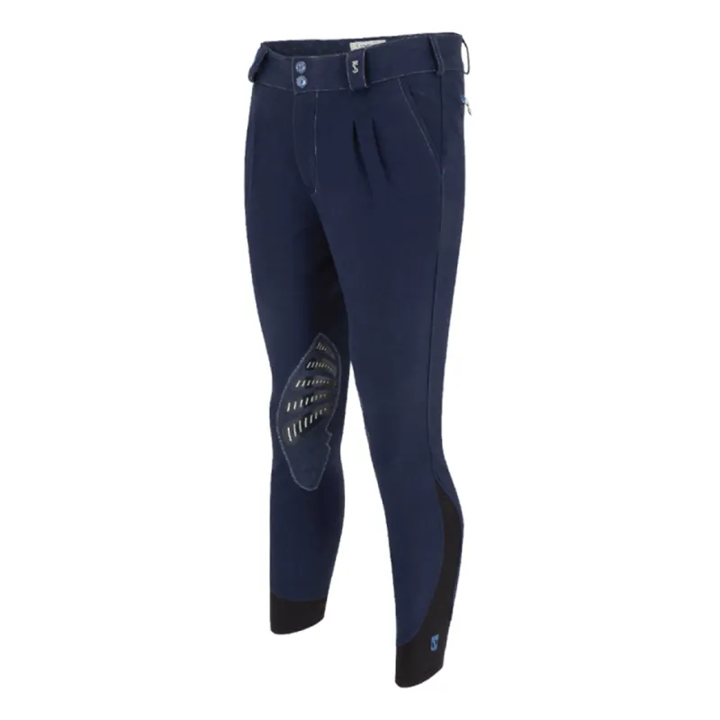 Tredstep Symphony Azzura Pro Gents Knee Patch Breeches - Navy 
