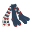 Dublin 3 Pack Socks - Navy/Red/White