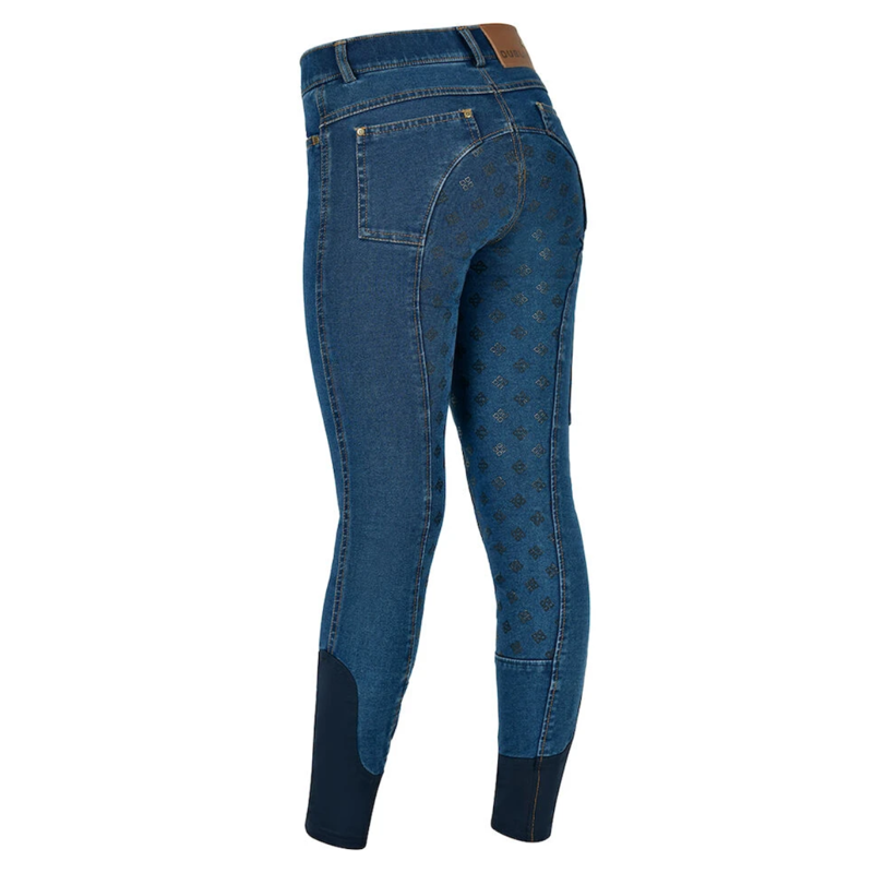 Dublin Kids Shona Denim Full Seat Breeches - Light Blue Denim-1