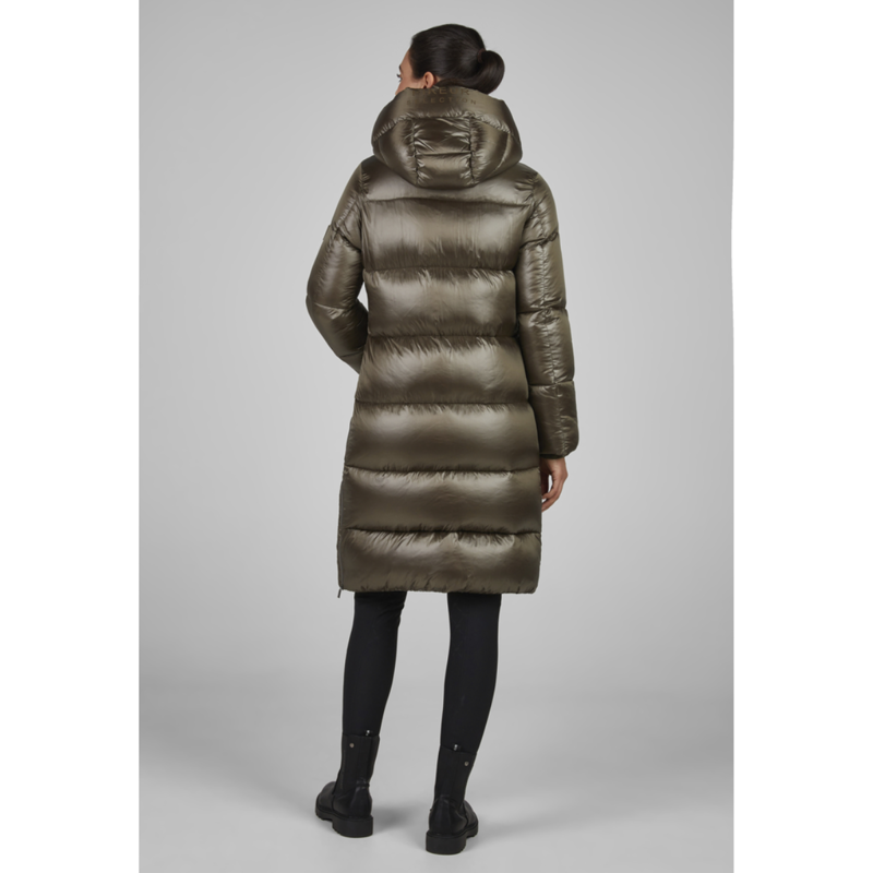 Pikeur Ladies Quilted Coat - Slate Brown-6