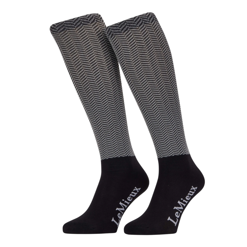 LeMieux Aspen Herringbone Sock - Black