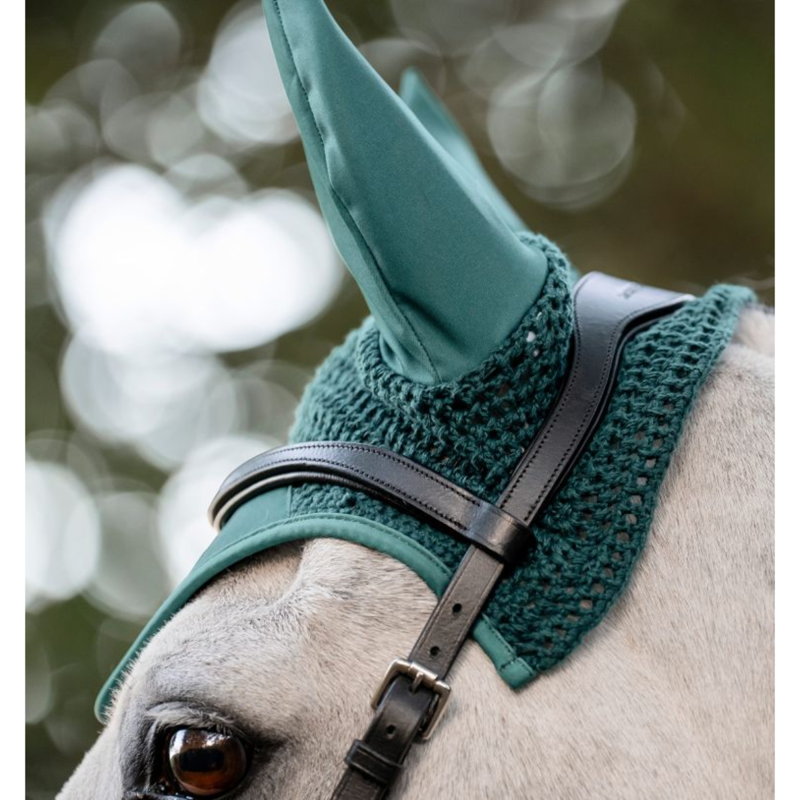 Horseware Ear Net - Horse - Dynasty Green-2