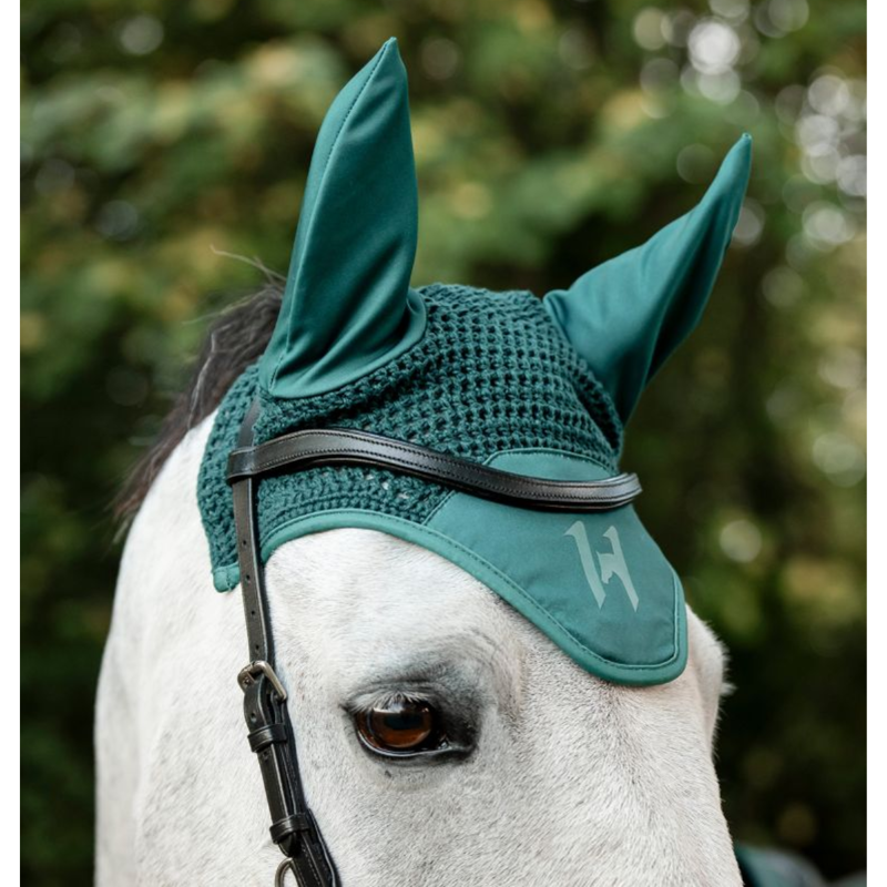 Horseware Ear Net - Horse - Dynasty Green-3