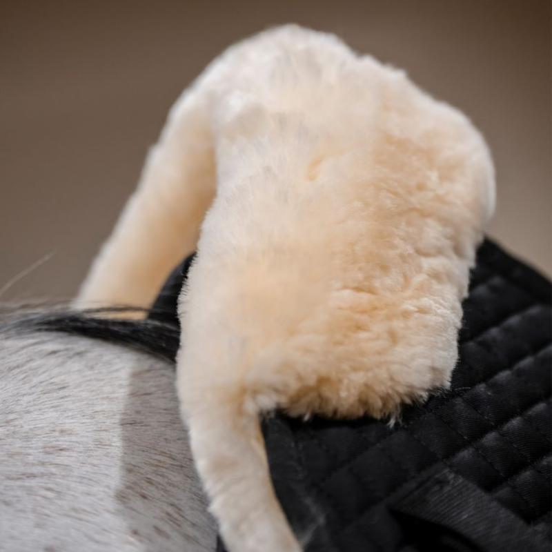 Horseware Sheepskin Halfpad - Large - Black/Natural-3