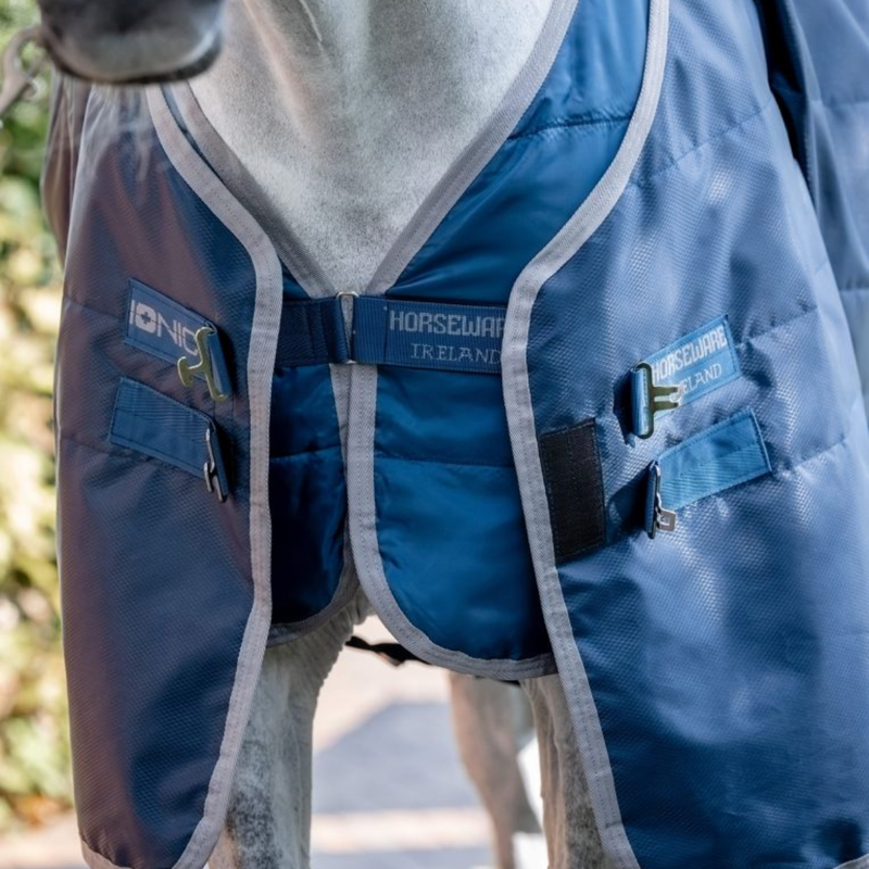 Horseware Ionic  Therapy 200g Liner - Imperial Blue/Silver Navy-2