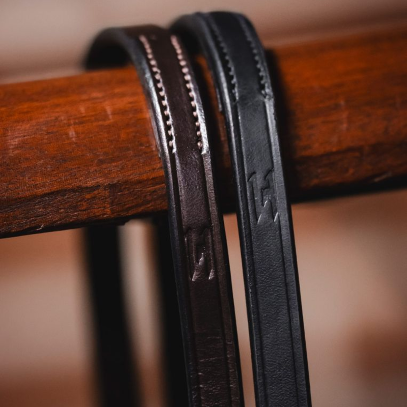 Horseware Curb Reins - Brown-1