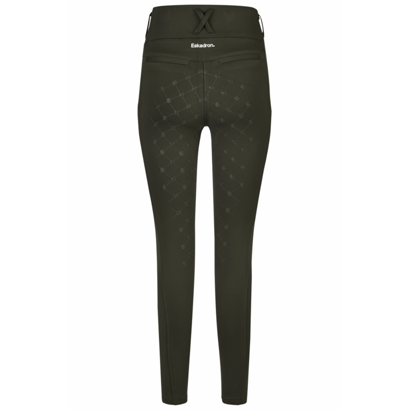 Eskadron Flex Full Grip Riding Tights - Deep Green-1