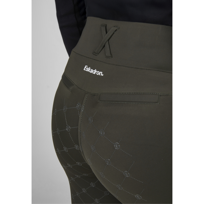 Eskadron Flex Full Grip Riding Tights - Deep Green-3
