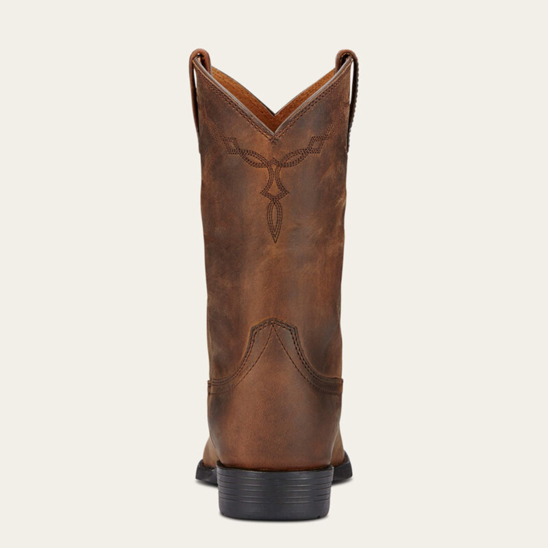 Ariat Women's Heritage Roper Western Boot - Wide - Distressed Brown-2