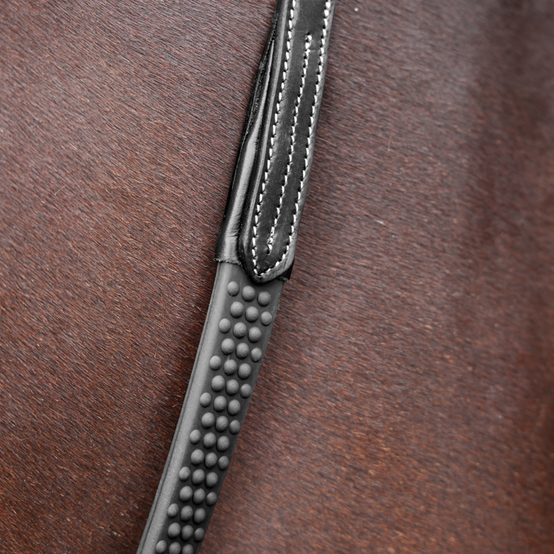 Shires Velociti LUSSO Opus SureGrip Reins - Black-1