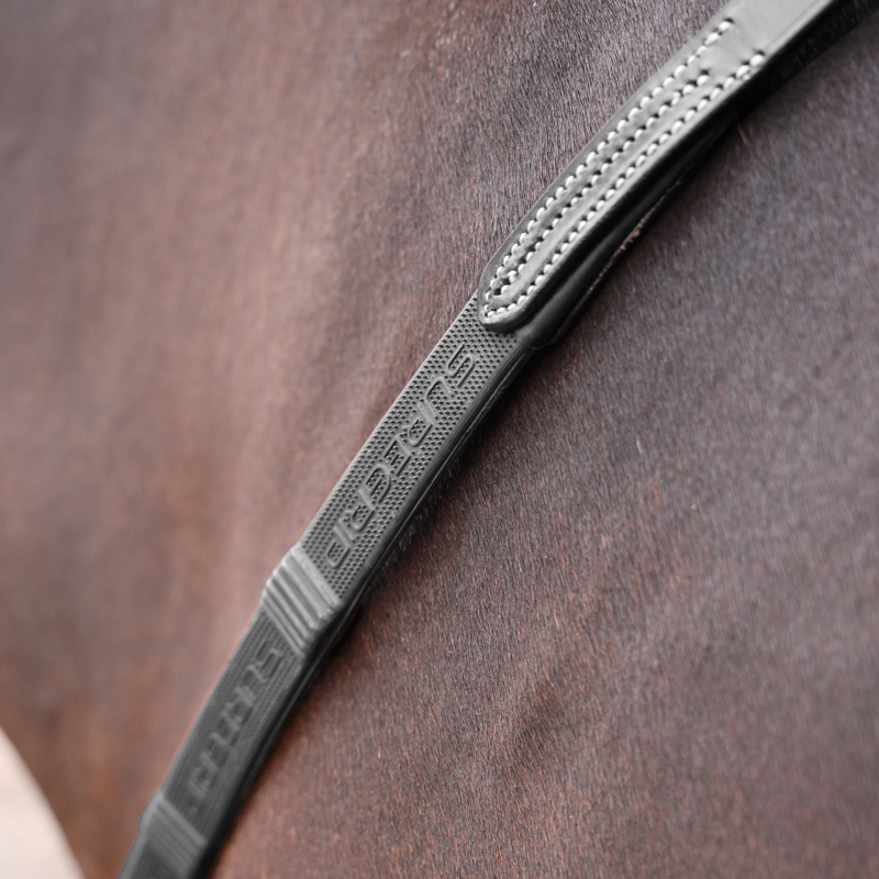 Shires Velociti LUSSO Opus SureGrip Reins - Black-3