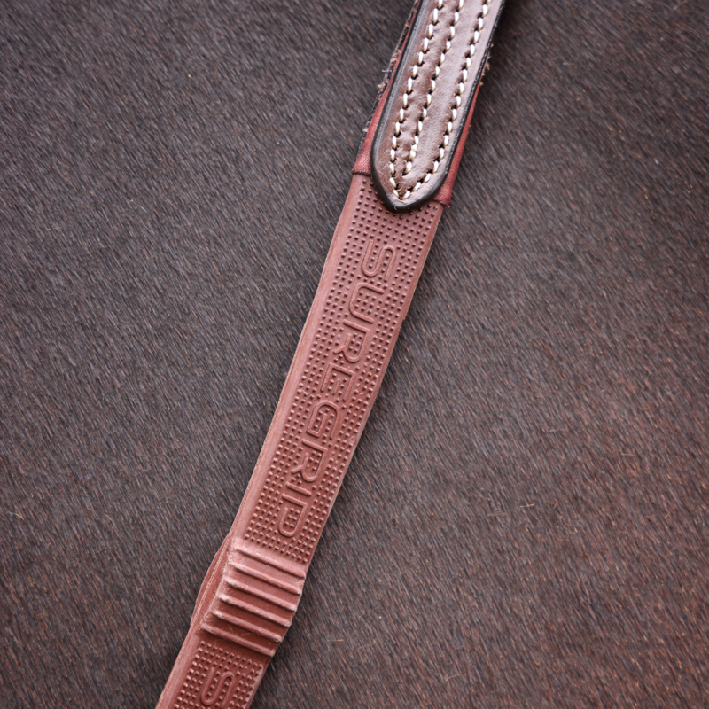 Shires Velociti LUSSO Opus SureGrip Reins - Havana-2