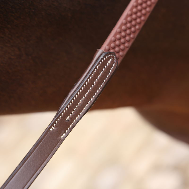 Shires Velociti LUSSO Opus SureGrip Reins - Havana-3