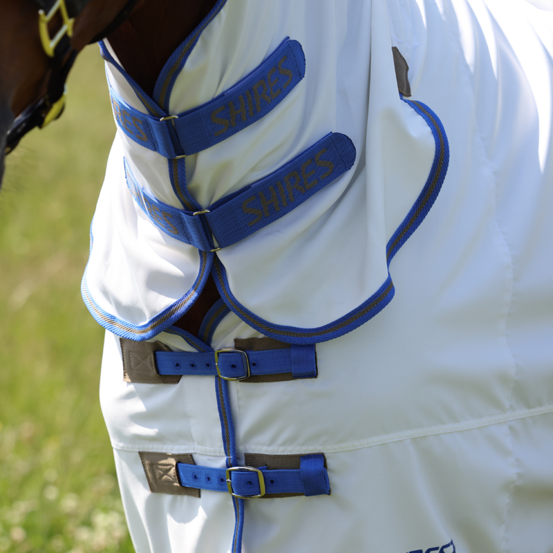 Shires Tempest Plus Sweet-itch Combo Rug - White/Air Force-3