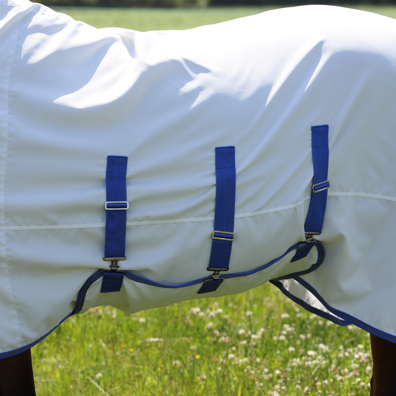 Shires Tempest Plus Sweet-itch Combo Rug - White/Air Force-4