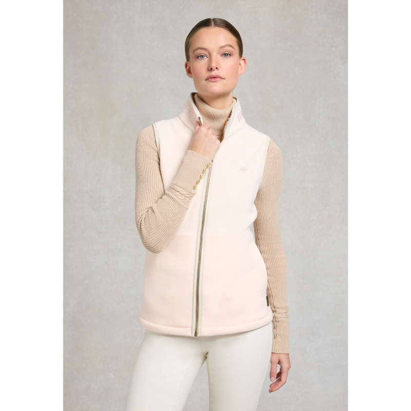 Holland Cooper Country Fleece Gilet - Palest Pink