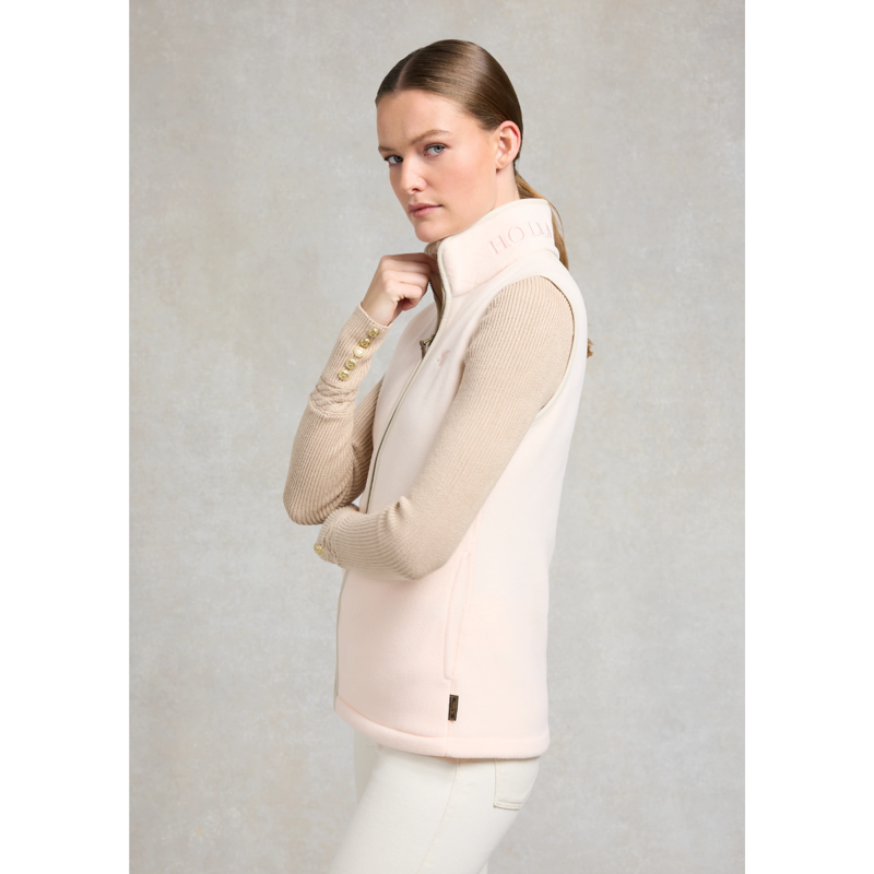 Holland Cooper Country Fleece Gilet - Palest Pink-2
