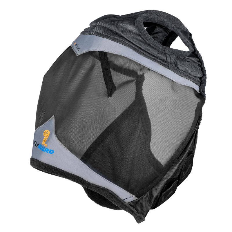 Shires Fine Mesh Fly Mask With Ear Holes - Jet