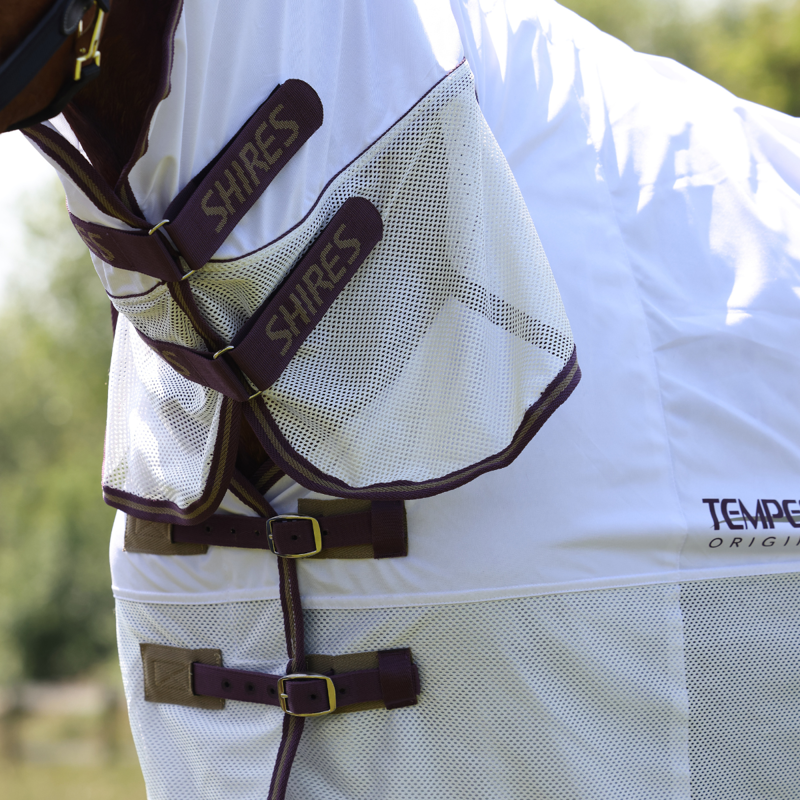 Shires Tempest Original Fly Mesh Combo Rug - White-1