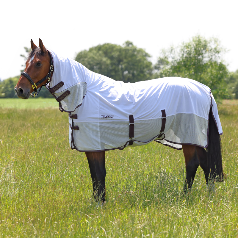 Shires Tempest Original Fly Mesh Combo Rug - White