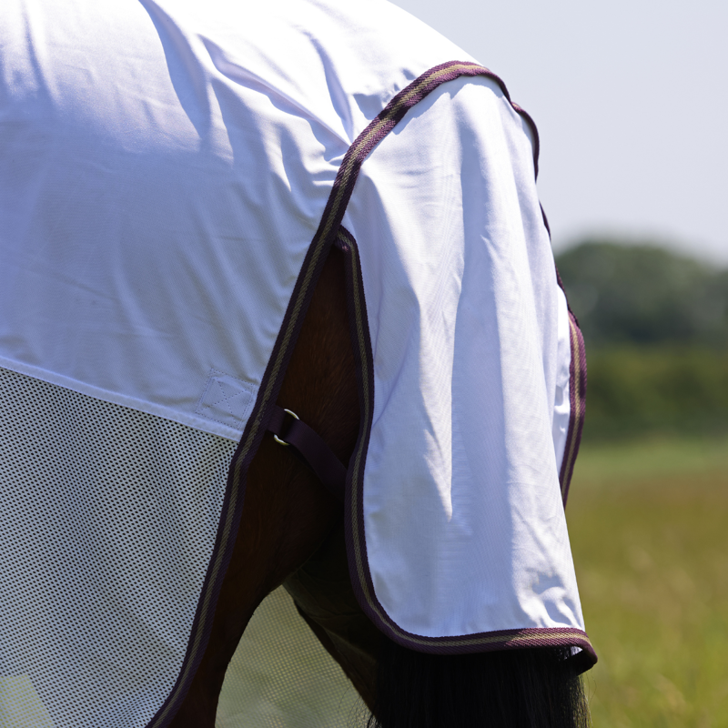 Shires Tempest Original Fly Mesh Combo Rug - White-3