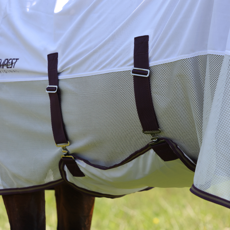 Shires Tempest Original Fly Mesh Combo Rug - White-4