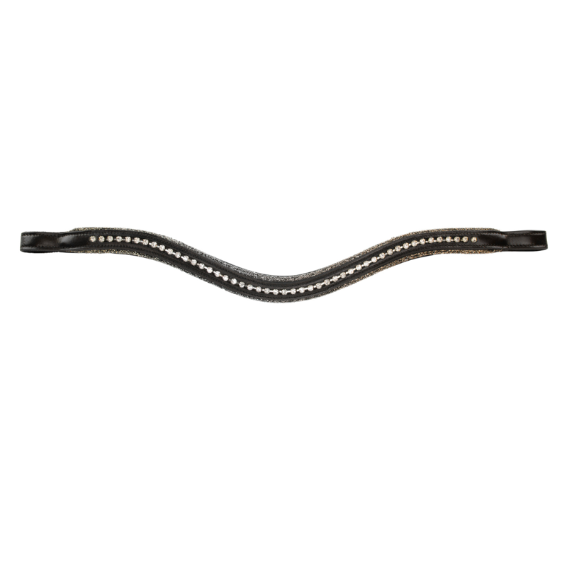 Shires Velociti RAPIDA Micro Mixed Diamante Browband - Havana