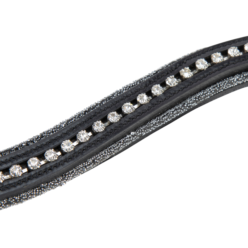Shires Velociti RAPIDA Micro Mixed Diamante Browband - Black-4