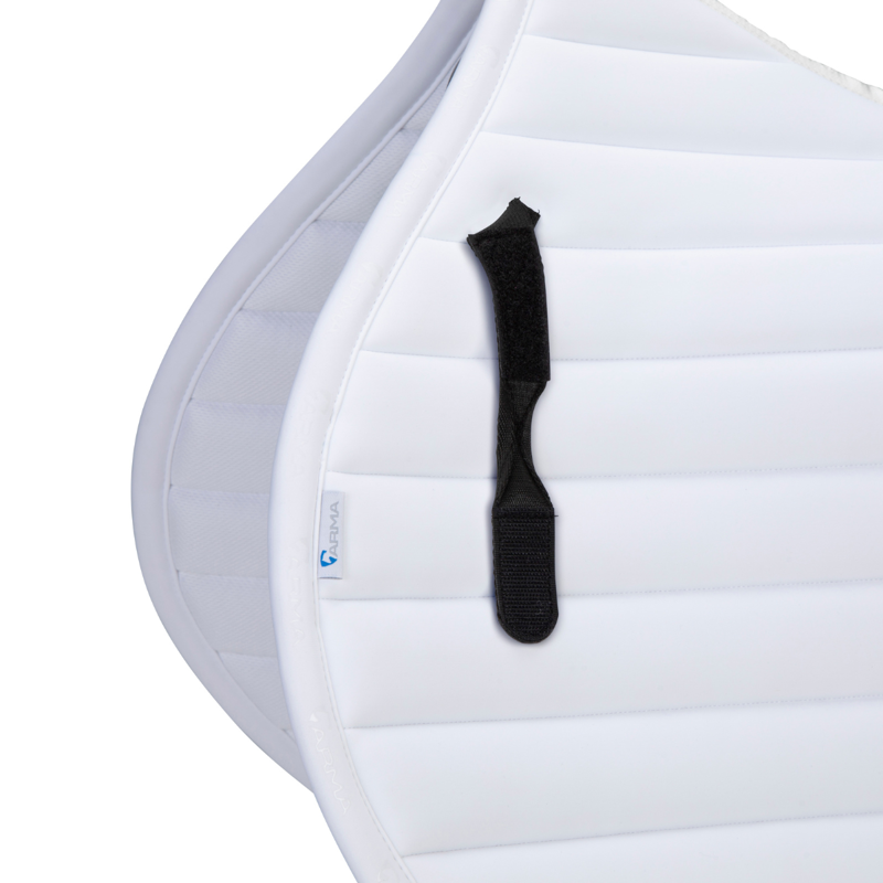 Shires ARMA Elegance 2.0 Jump Saddlecloth - White-1
