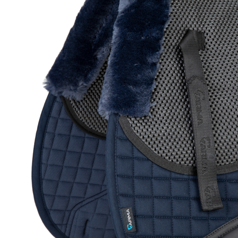 Shires ARMA Soft Grip Numnah - Navy-1