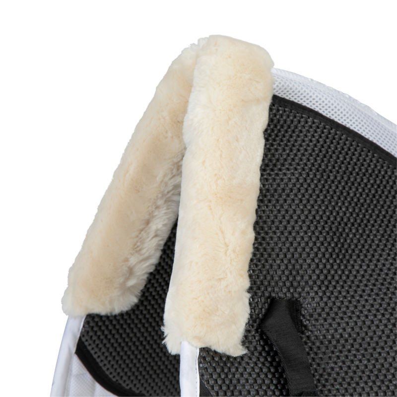 Shires ARMA Soft Grip Saddlecloth - White-1