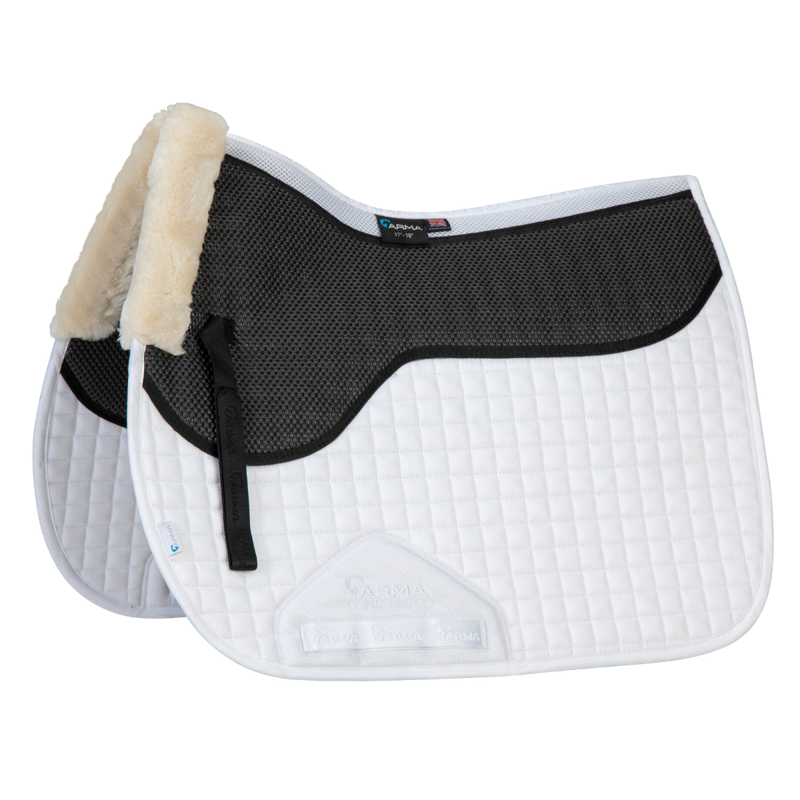 Shires ARMA Soft Grip Saddlecloth - White