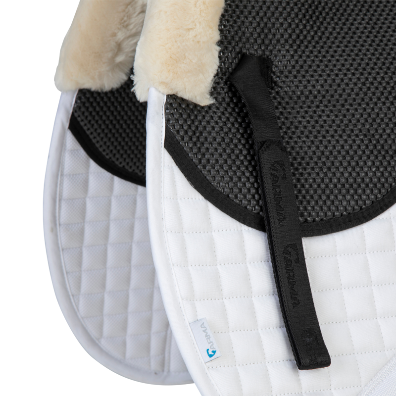 Shires ARMA Soft Grip Saddlecloth - White-3