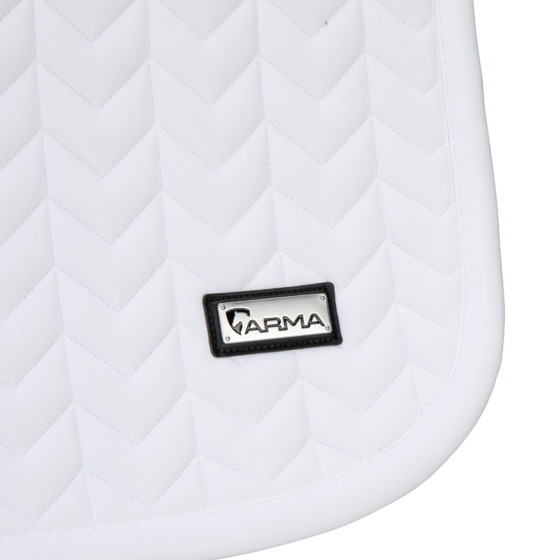 Shires ARMA Elegance 3.0 Jump Saddlecloth - White-4