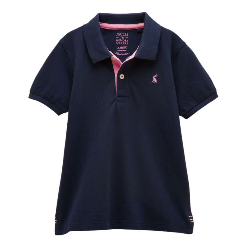 Joules Boys' Woody Polo Shirt - Navy Blue