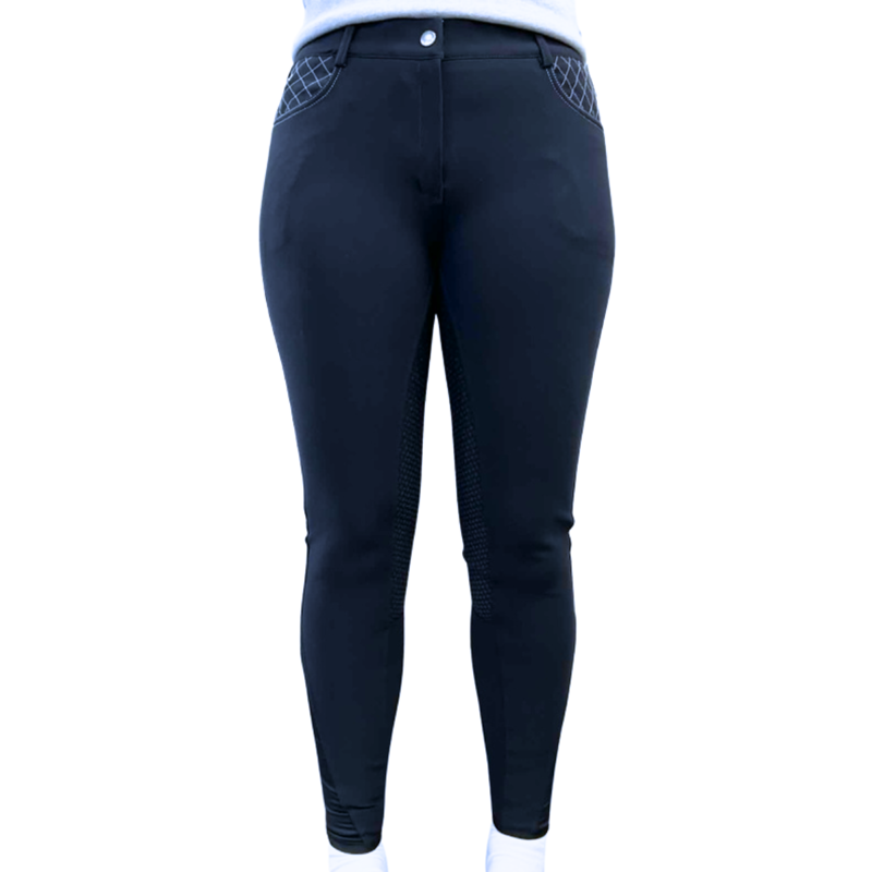 Montar Ladies Gill Back pockets with Buttons - Blueberry-1
